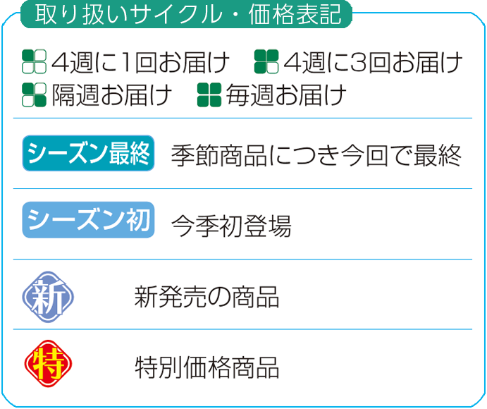 取り扱いリサイクル・価格表記